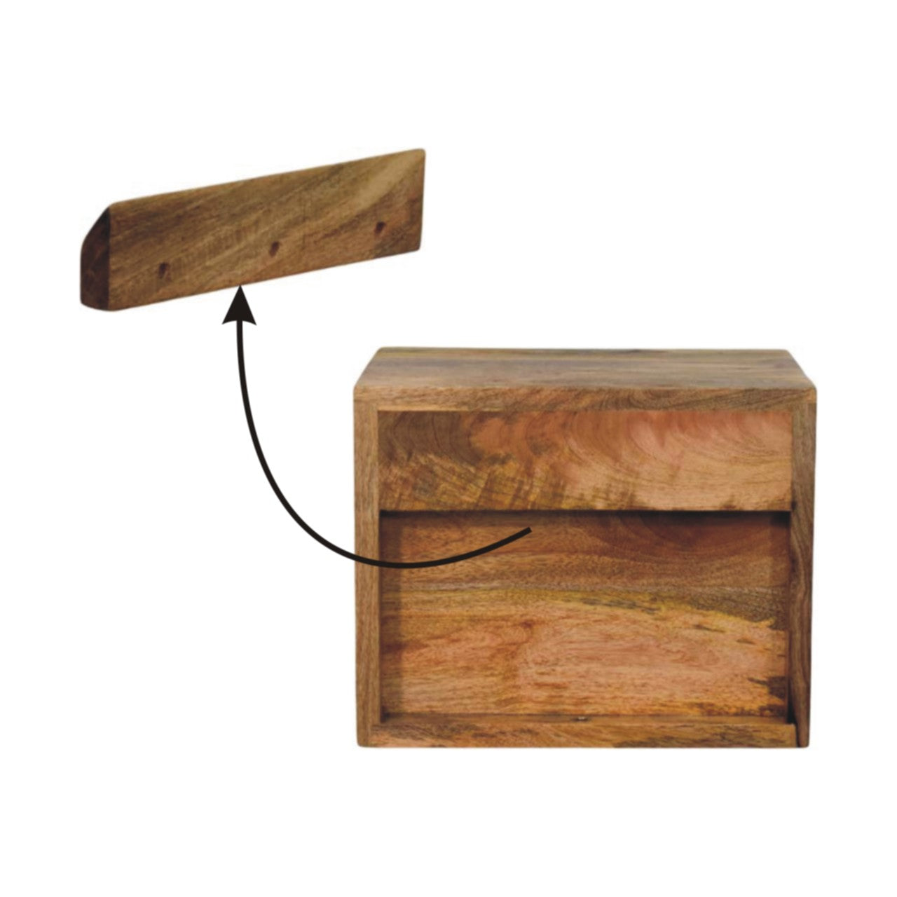 Solis 2-Drawer Wall Mounted Nightstand