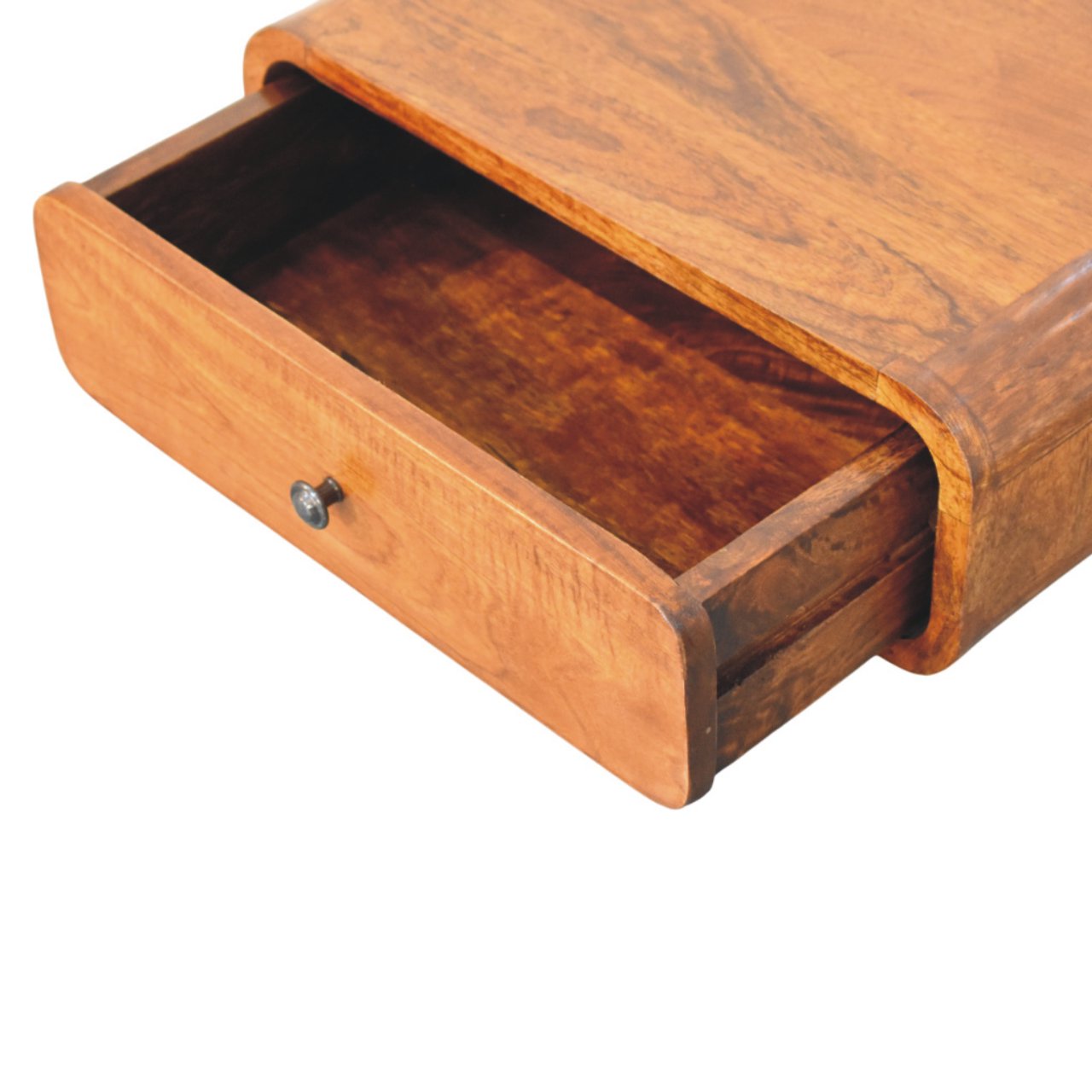 Avora Wall-Mounted Honey Caramel 1 Drawer Nightstand